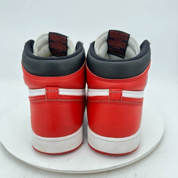 Nike Air Jordan 1 Retro High Men Size 10 555088-161 White Red Training Shoes - Picture 5 of 11